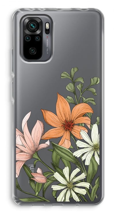 Case Company® - Hoesje geschikt voor Xiaomi Redmi Note 10 Pro hoesje - Floral bouquet - Soft Cover Telefoonhoesje - Bescherming aan alle Kanten en Schermrand
