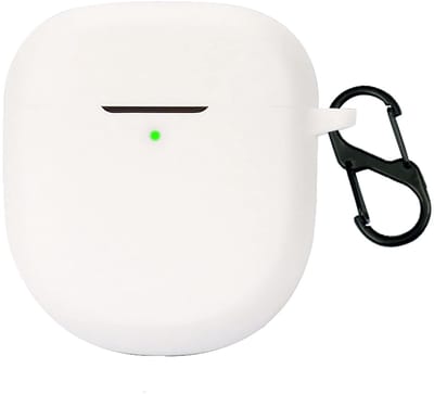 JHUBERS - Cilicone Hoes - Compatibel met Bose QuietComfort Ultra Oordopjes - Ultradun en zacht - Wit - Valbestendig - Krasbestendig - Ideaal voor b...