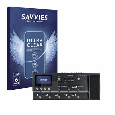 Savvies - Screenprotector voor Boss GX-100 - Folie Beschermfolie transparant 6 Stuks