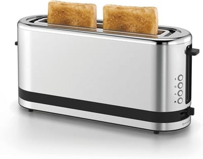 Nexvo® Tosti Apparaat Broodrooster - Tosti Apparaat - Tosti Broodrooster - Zilver - 24cm x 42cm x 16cm