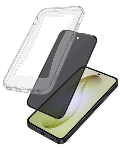 Anti-Spy Screenprotector - Geschikt voor Samsung Galaxy S26 - Met Installatie Kit - Flexibel Glas - Privacy Beschermglas - Tempered Glass - Screen Protector