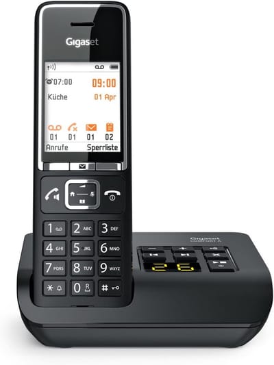 Draadloze Telefoon met Antwoordapparaat en Headset Aansluiting - Zwart