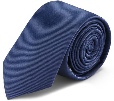 6 cm Stropdas van Marineblauw Zijden Twill