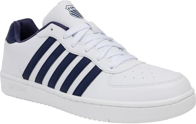 K-Swiss Heren Court Cali Sneaker Vrijetijdsschoen 04777-124-M White/Indigo