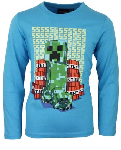 Minecraft T-shirt Longsleeve. Maat 116 cm / 6 jaar.