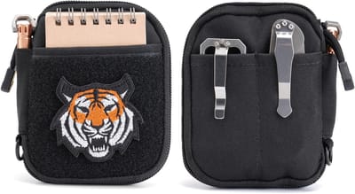 Zak Organizer - Gereedschapstas Klein - Multitools Dragen - 8 Elastische Houders - 13.5x11.2x3.3cm - Zwart