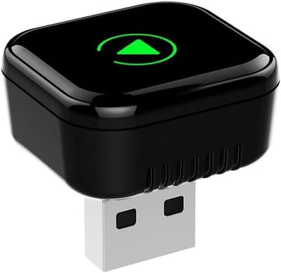 Draadloze CarPlay Adapter - Auto Connectiviteit Dongle - Navigatie Gebruiksgemak - Bedraad naar Draadloos - 2-in-1 - Zwart
