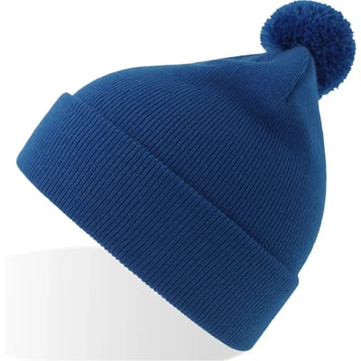 Atlantis Headwear - Kids Wind-s with Pompom Beanie - Royal - One Size