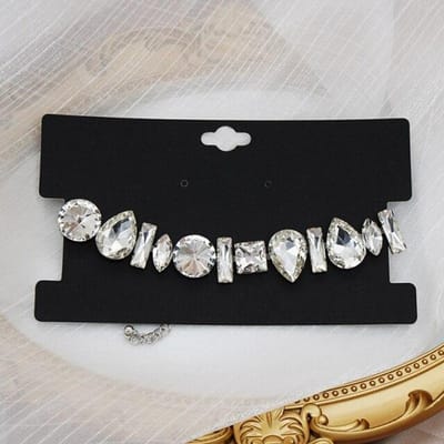 Geometrische Kristallen Choker Kettingen voor Vrouwen Waterdruppel Sleutelbeen Kettingen Statement Sieraden Cadeaus