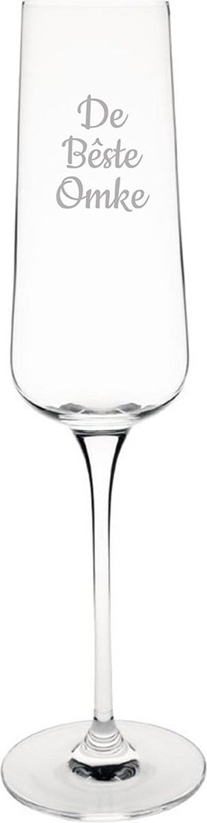 Gegraveerde Champagneglas 27cl De Bêste Omke