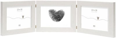 Deknudt Frames fotolijst S41VF1 H3H - wit - drieluik - 3x 13x18 cm