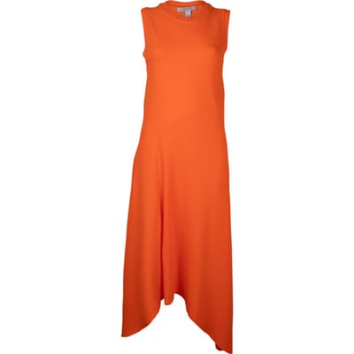 AllSaints Gia Dress Pop Orange Maat: 44 | Midi Jurken Outlet | Dames | Oranje