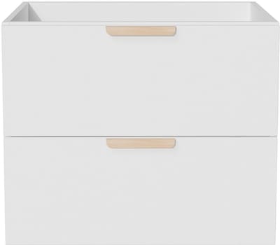 Vente-unique Zwevende onderkast voor wastafel - Wit - B60 cm - AVORELI