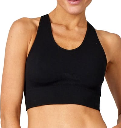 Pure Lime - Padded sportbeha – Zwart – sport bh – sportbeha – fitness – hardlopen – dames – maat S/M