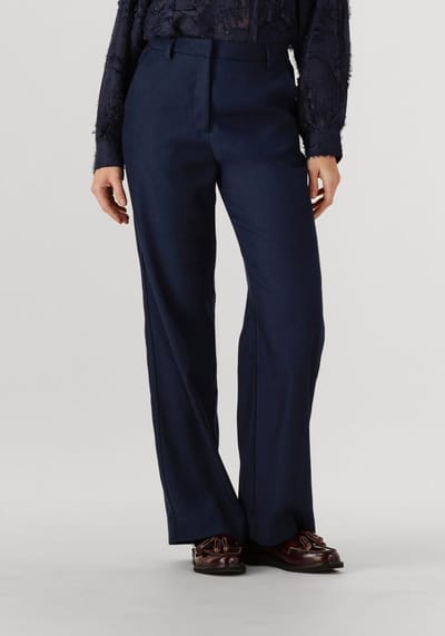 Minus Livina Straight Leg Pant Broeken Dames - Donkerblauw - Maat 38