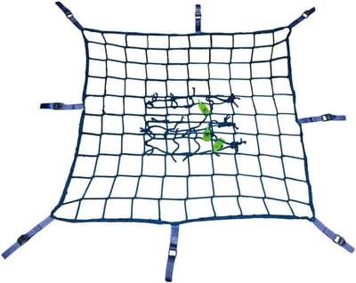 Valstopnet Steiger - Veiligheidsnet Omheining - Bescherming Werkers - Knooploos Polypropyleen - 2 x 10 m - Blauw