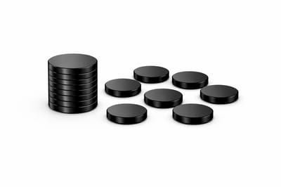Brute Force Neodymium Magneten 12x2 mm Zwart – Extra Sterk N52 – Kleine Schijf Magneten – Whiteboard Koelkast Magneet – 10 Stuks