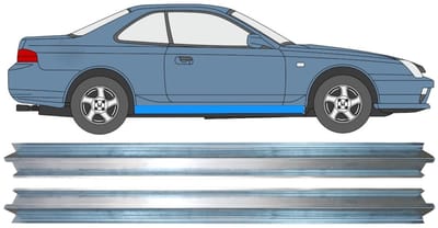 Reparatie dorpel voor Honda Prelude 1996-2001 / Links + Rechts / Set