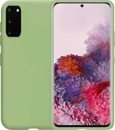 Hoesje - Geschikt voor Samsung Galaxy S20 - Sterk & Shockproof - Hoes Cover - Siliconen Case - Telefoonhoesjes - Groen