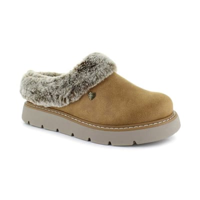 Skechers KEEPSAKES LITE - COZY BLEND Dames Sloffen - Chestnut