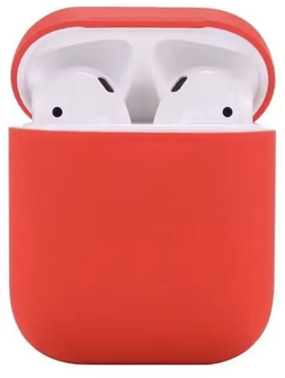 Rood siliconen Hoesje geschikt voor Airpods 1 & 2 - Siliconen - Airpodshoesje - Rood - Beschermhoes voor AirPods - CHPN