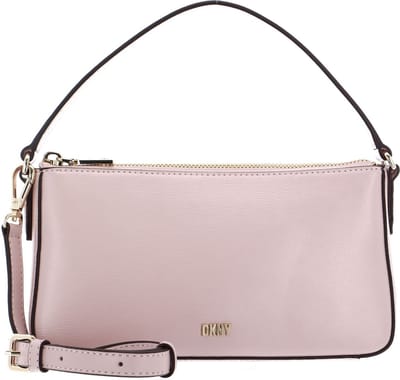 DKNY Leren Schoudertas Handtas Bryant Park Tz Demi Crossbody Bag Lotus Zalmroze