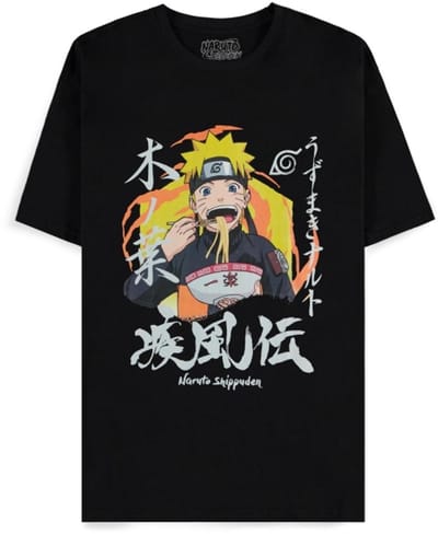 Naruto - Stuff Your Face Heren T-shirt - M - Zwart