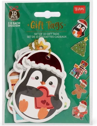 Legami - Gift Tags - 10 stuks - Kerst editie