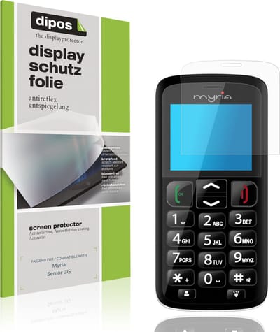 dipos – 4x Matte Beschermfolie geschikt voor Myria Senior 3G | Krasbestendige & antireflecterende Screenprotector Ultra-Thin