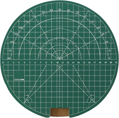 Tafeltennis Rubber Snijplank - Batjes Snijtafel - Rubber Trimmen - 360 Graden Draaibaar - 22 cm Breed - Grijs
