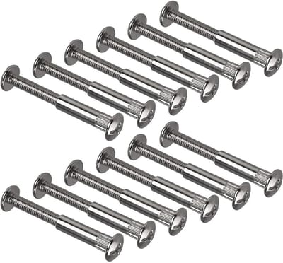 Set van 12 M6 sleeve schroeven - verbindingsschroeven voor houten planken, kasten en meubelconstructies | plaatverbindingen, meubelaccessoires, schroefverbindingen