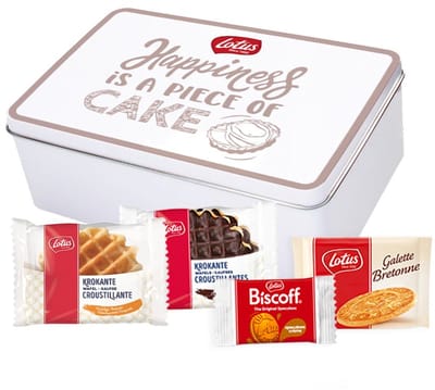 Lotus collection box met Lotus Biscoff, Bretons Botergaletje & Krokante wafels mix - 242g