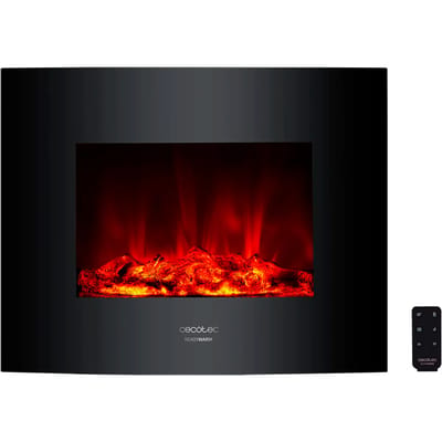 Decoratieve elektrische wandhaard Cecotec Warm 2600 Curved Flames 2000W