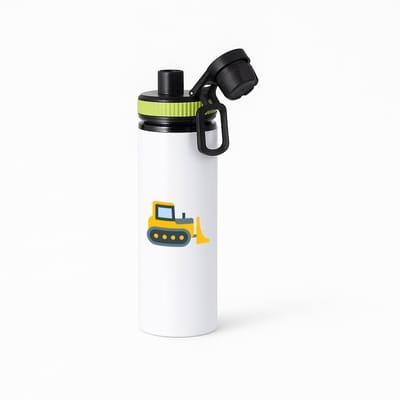 Hacebo® - Shovel waterfles met draaidop groen - Auto - Bouwmeester - Werken in de bouw - bouwer - bouwvakarbeider - klusjesman - water fles - 850ML