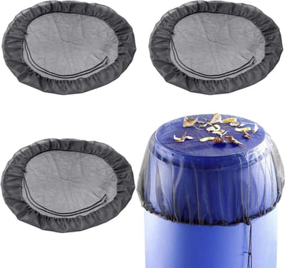 Set van 4 Regentonnetten voor 60 cm Regenton - Bescherming tegen Bladeren en Vuil voor Tuinwateropslag
