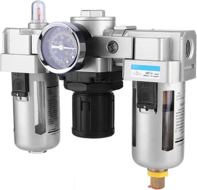 SnelShoppen - AC3000 3/8'' Luchtfilter Drukregelaar, Aluminium Gecomprimeerde Luchtfilter met Waterafscheider, 0.05-0.85mpa, Hoge Temperatuur Weerstan