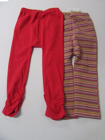 dirkje, meisje , legging set , 1x streepje + 1 x fuchia
