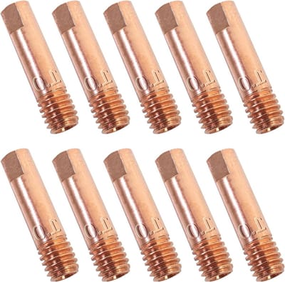 10 Stuks 1.0MM Lascontactpunten voor MIG/MAG Lasapparatuur - Lasaccessoires voor MB15 en 15AK Laspistool, Vervangende Onderdelen en Consumables