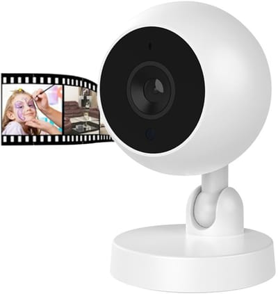 Oneay Beveiligingscamera, 1080p babyfoon, draaibare camera, wifi IP-camera met nachtzicht, tweewegsaudio, bewegingsdetectie, camera voor huisdieren (katten en honden)