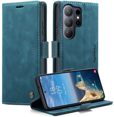 CaseMe Hoesje - Geschikt voor Samsung Galaxy S26 Ultra Hoesje - CaseMe 013 Book Case - Blauw