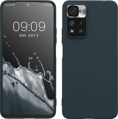 kwmobile telefoonhoesje geschikt voor Xiaomi Redmi Note 11 Pro Plus 5G - Hoesje voor smartphone - Back cover in leisteen