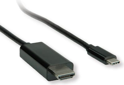 ROLINE USB type C - HDMI adapterkabel, M/M, 1 m