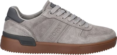 Björn Borg Spin Suede Sneaker Heren Lage Schoen Mannen - Grijs - Suede - Maat 41