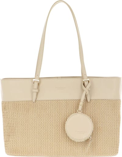 SEIDENFELT MANUFAKTUR Shopper Schoudertas Lysekil Shoulder Bag Straw Beige