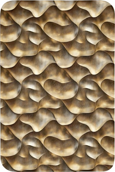 Badmat 60x90 cm - Antislip - Abstract - Antiek - Goud - Badmatten voor badkamer - Badkamermat - Douchemat - Badkamer mat