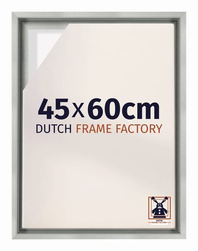Baklijst 45x60 cm - Zilver Mat - Geschikt voor Canvasdoek - MDF Baklijst Lausanne