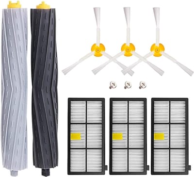 Reserveonderdelen geschikt voor iRobot Roomba 800 900 Serie 11 Kits, Onderhoudskit Reinigingskit geschikt voor 800 850 851 860 865 866 870 871 876 880 885 886 890 891 896 900 960 966 kg. 980 tot 990 kg