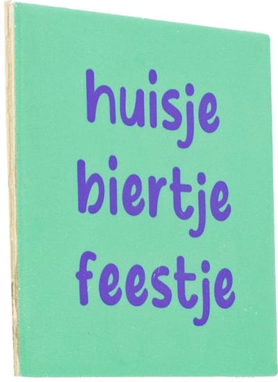 HomeBound by KY | Tegeltje - Huisje biertje feestje | tegeltje
