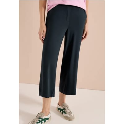 3/4 High Waist broek met wijde pijpen in Loose Fit