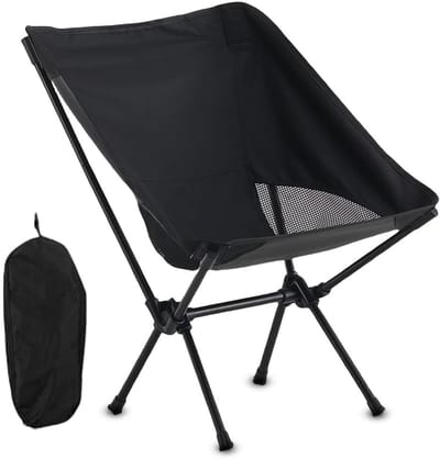 Dailygoods- Campingstoel Extra Brede - Opvouwbaar - Lichtgewicht - Antislip - Draagtas - Ergonomisch Ontwerp - Klapstoel